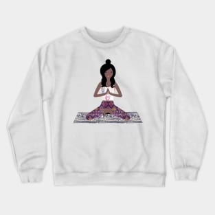 Yoga woman Crewneck Sweatshirt